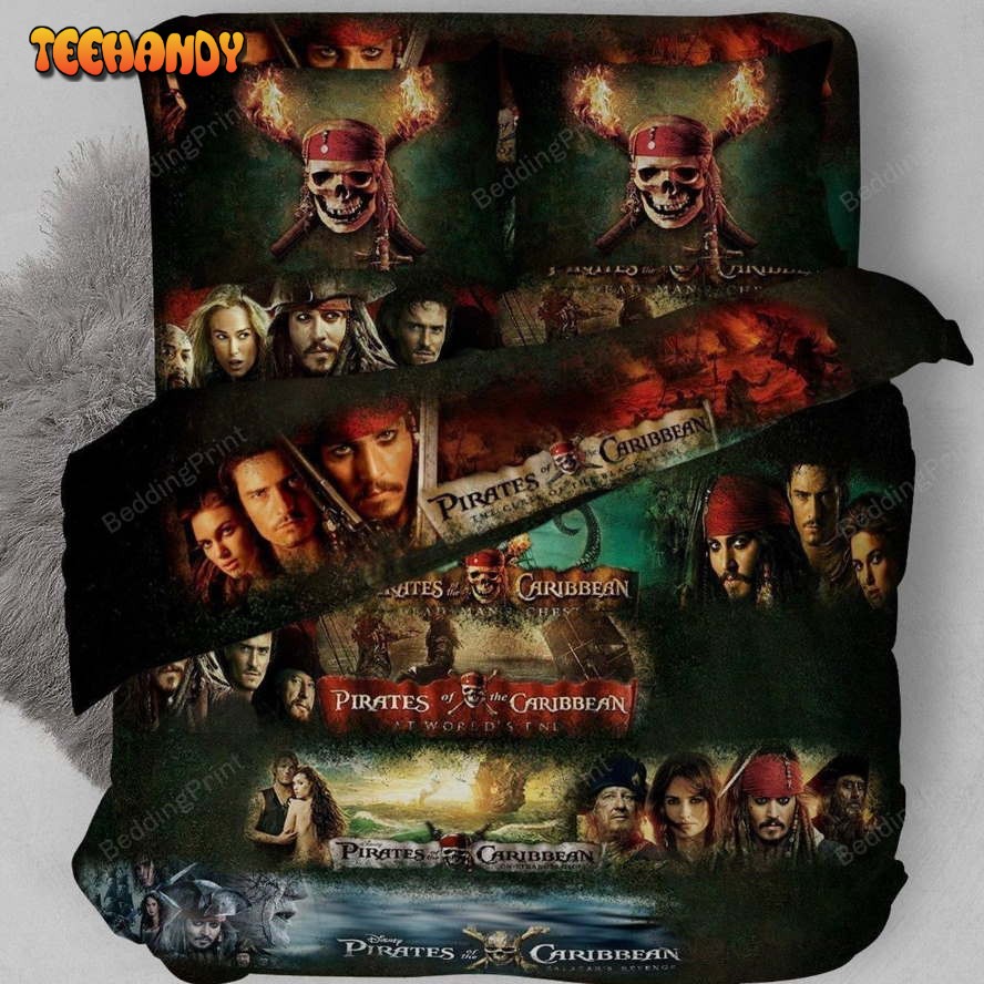 3d Pirates Of The Caribbean Series Season Bedding Set