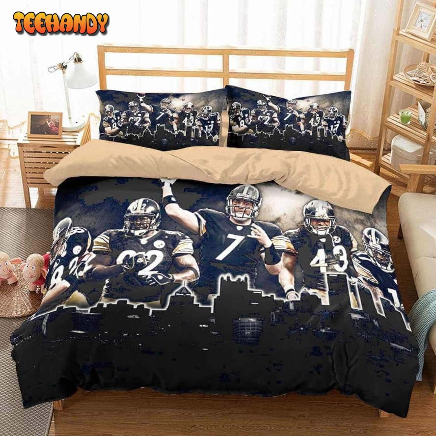 3d Pittsburgh Steelers Duvet Cover Bedding Set