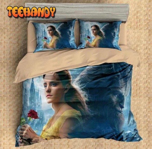 3d Printed Beauty And The Beast Musical Romantic Movie Bedding Set