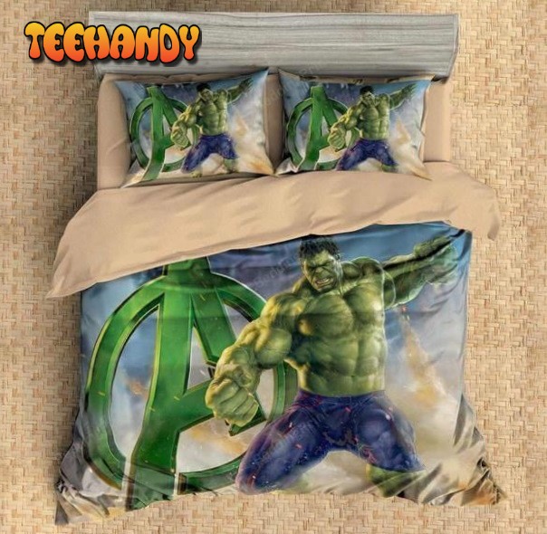 3D Printed Hulk Avengers Duvet Cover Bedding Set