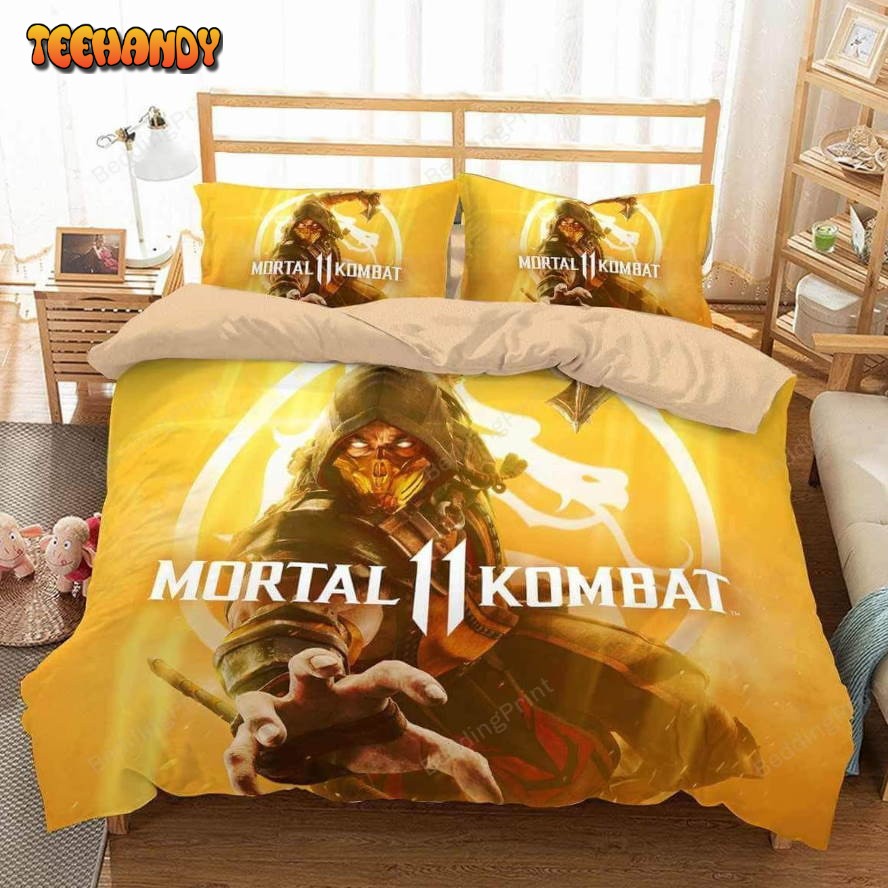 3d Printed Mortal Kombat Video Game Bedding Set