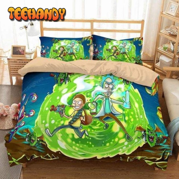 3d Rick And Morty Duvet Cover Bedding Set