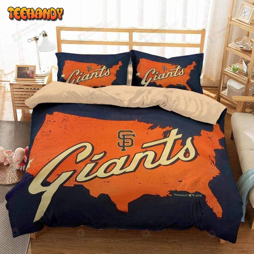 3d San Francisco Giants Duvet Cover Bedding Set