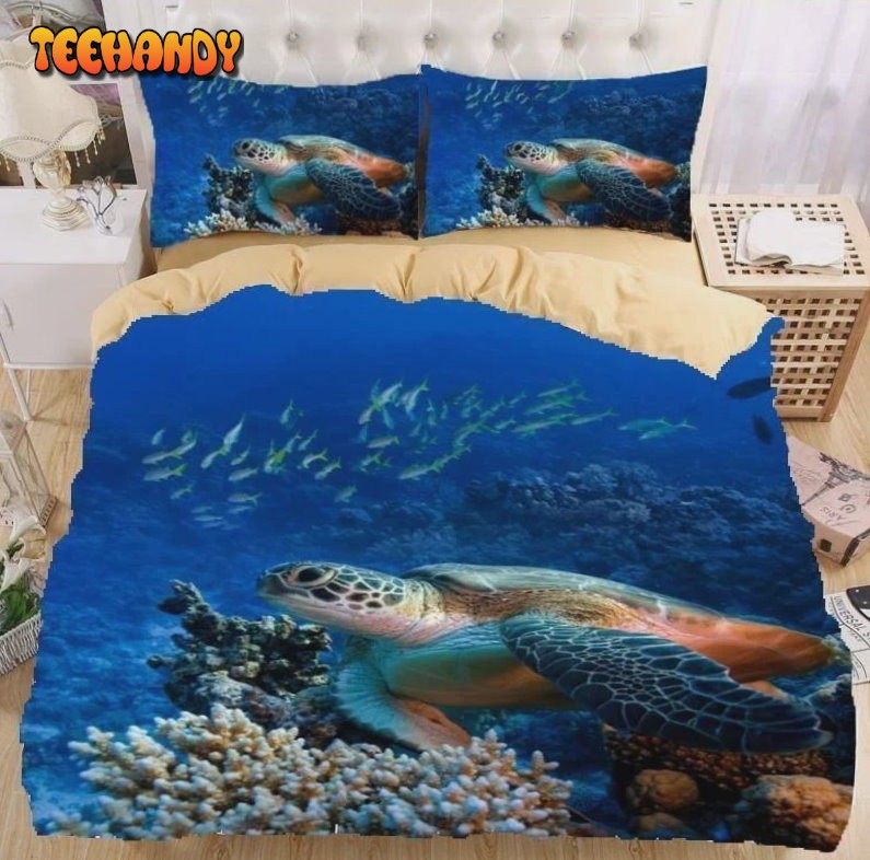 3D Sea Turtle Bed Sheets Duvet Cover Bedding Sets