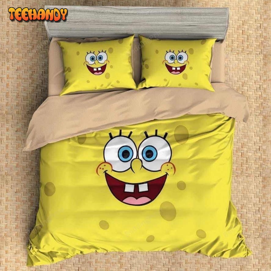 3d Spongebob Squarepants Duvet Cover Bedding Set 3