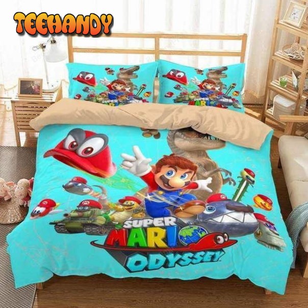 3d Super Mario Odyssey Duvet Cover Bedding Set #1