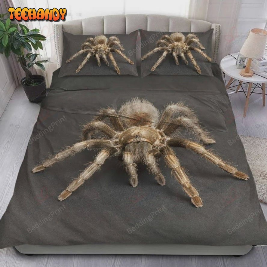 3D Tarantula Spider Gray Bed Sheets Duvet Cover Bedding Sets