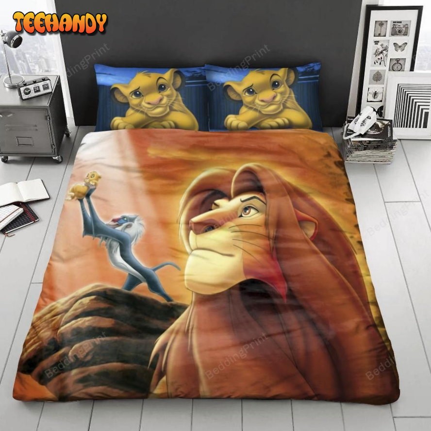 3d The Lion King Poster Bedding Set (Duvet Cover &amp Pillow Cases)