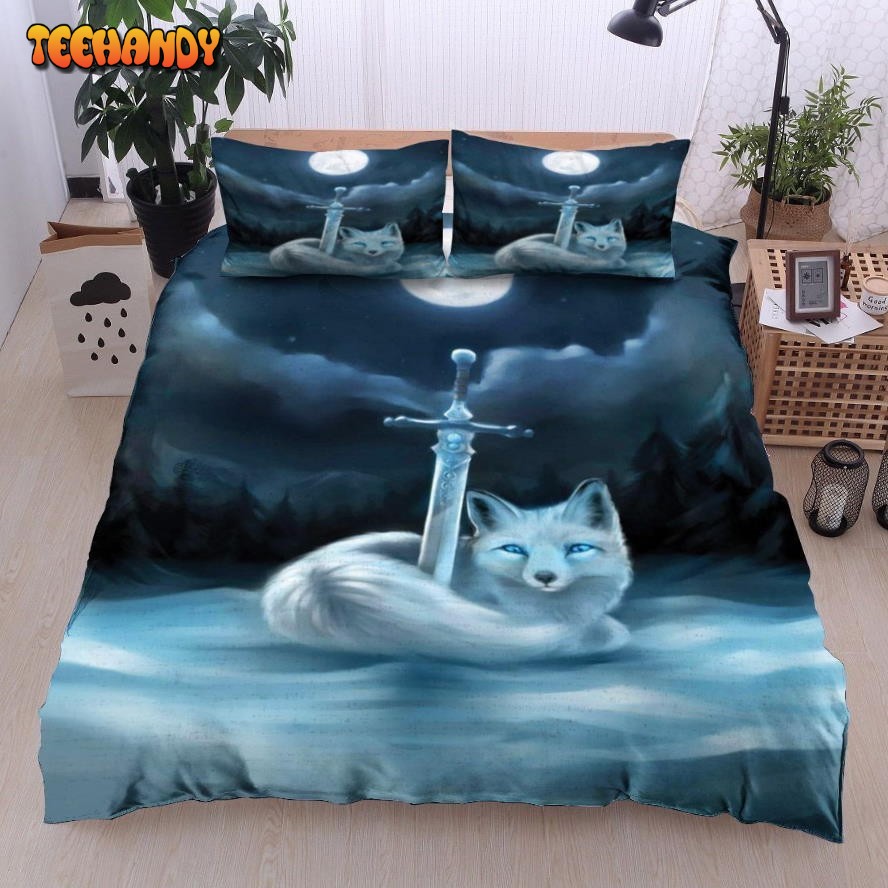 3D Wolf With Sword Bed Sheets Duvet Cover Bedding Sets