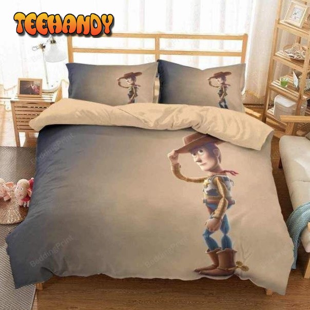 3d Woody Toy Story 4 Bedding Set (Duvet Cover &amp Pillow Cases)