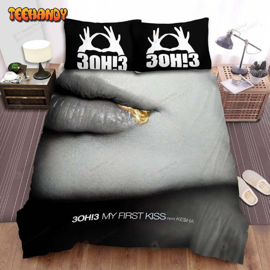 3oh!3 My First Kiss Album Spread Comforter Duvet Cover Bedding Sets