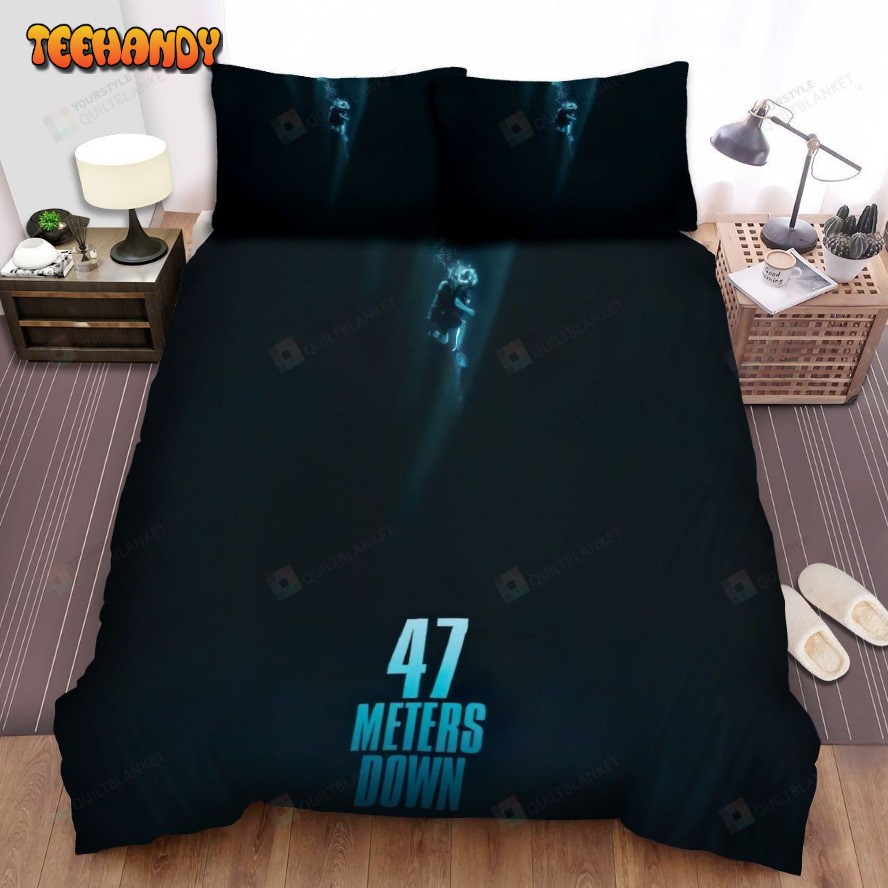 47 Meters Down Movie Poster Spread Comforter Duvet Cover Bedding Sets Ver 2