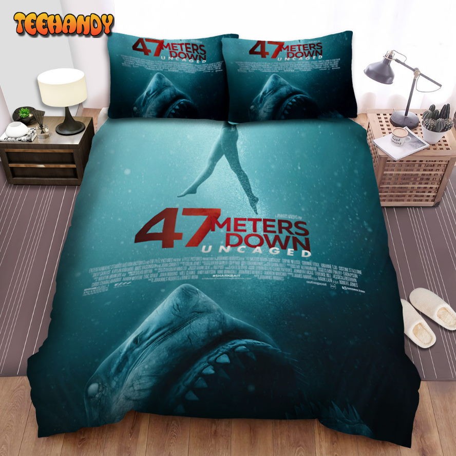 47 Meters Down Movie Poster Spread Comforter Duvet Cover Bedding Sets Ver 9