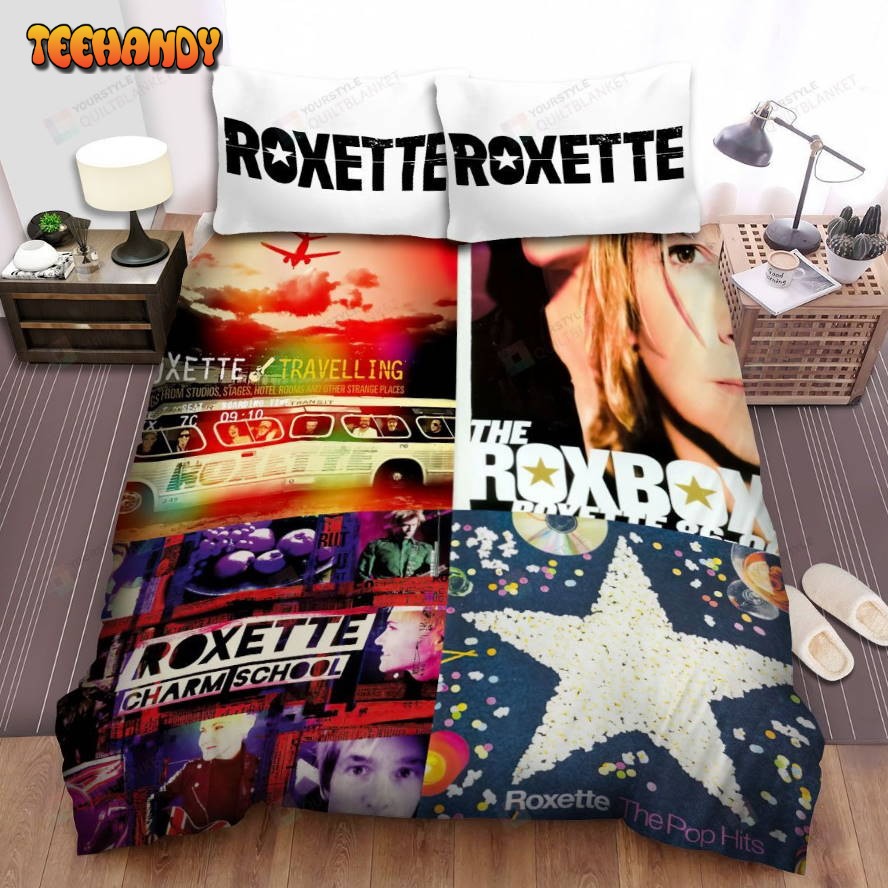 4in1 Album Cover Photo 2 Roxette Spread Comforter Duvet Cover Bedding Sets