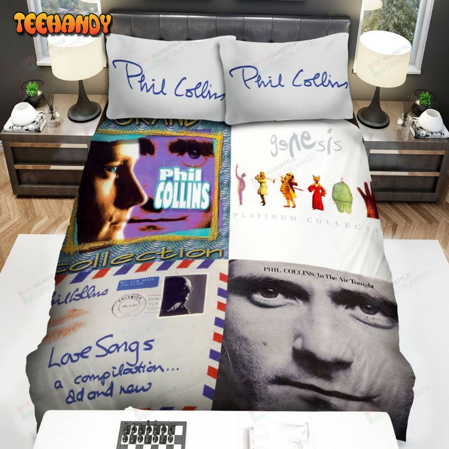 4in1 Album Phil Collins Bed Sheets Spread Comforter Bedding Sets