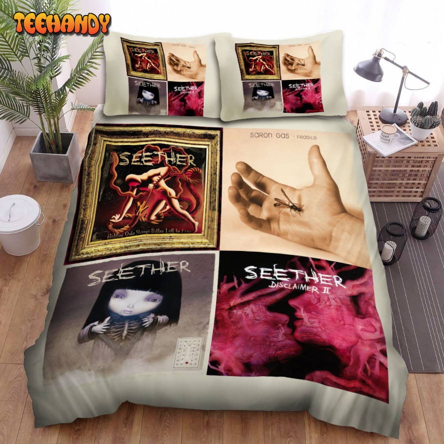 4in1 Album Seether Bed Sheets Spread Comforter Duvet Cover Bedding Sets