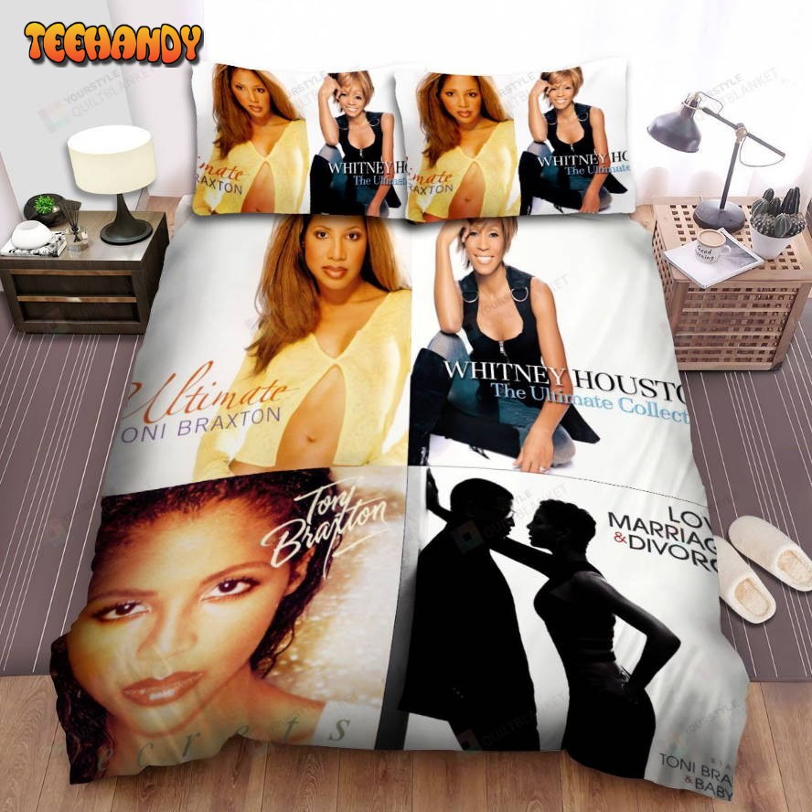 4in1 Album Toni Braxton Spread Comforter Duvet Cover Bedding Sets
