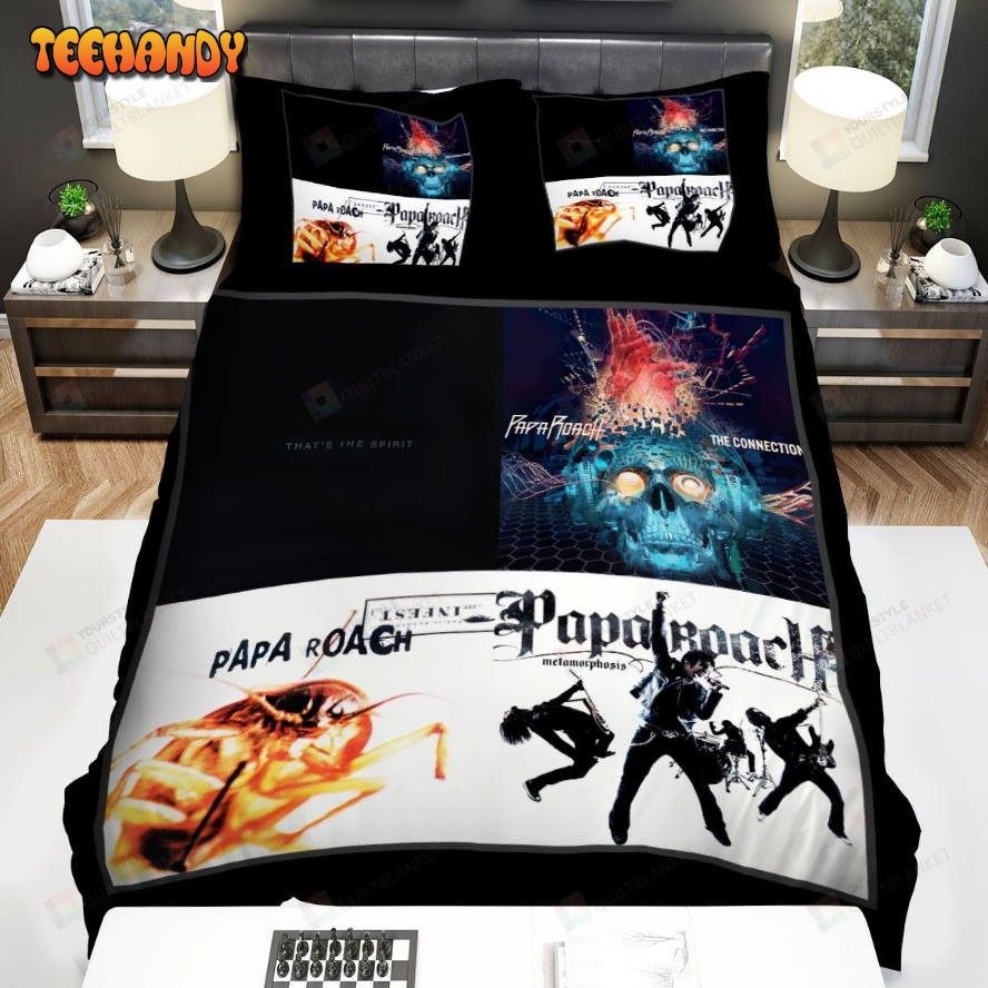 4in1 Papa Roach Album Photo Spread Comforter Duvet Cover Bedding Sets
