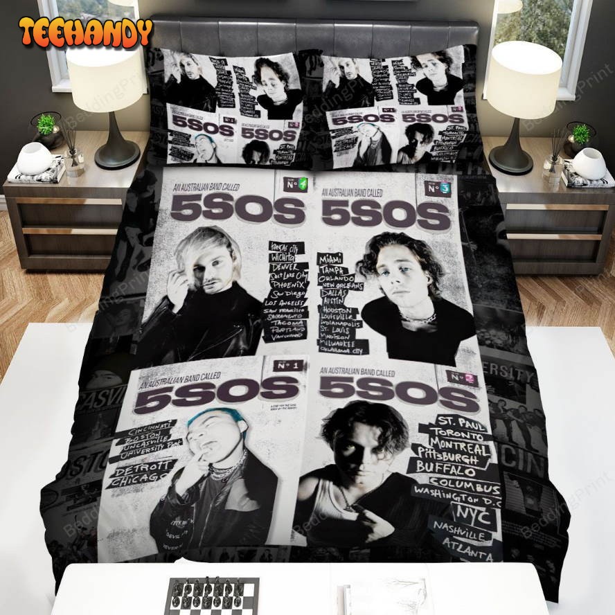 5 Seconds Of Summer’s Team Members Bed Sheets Duvet Cover Bedding Sets