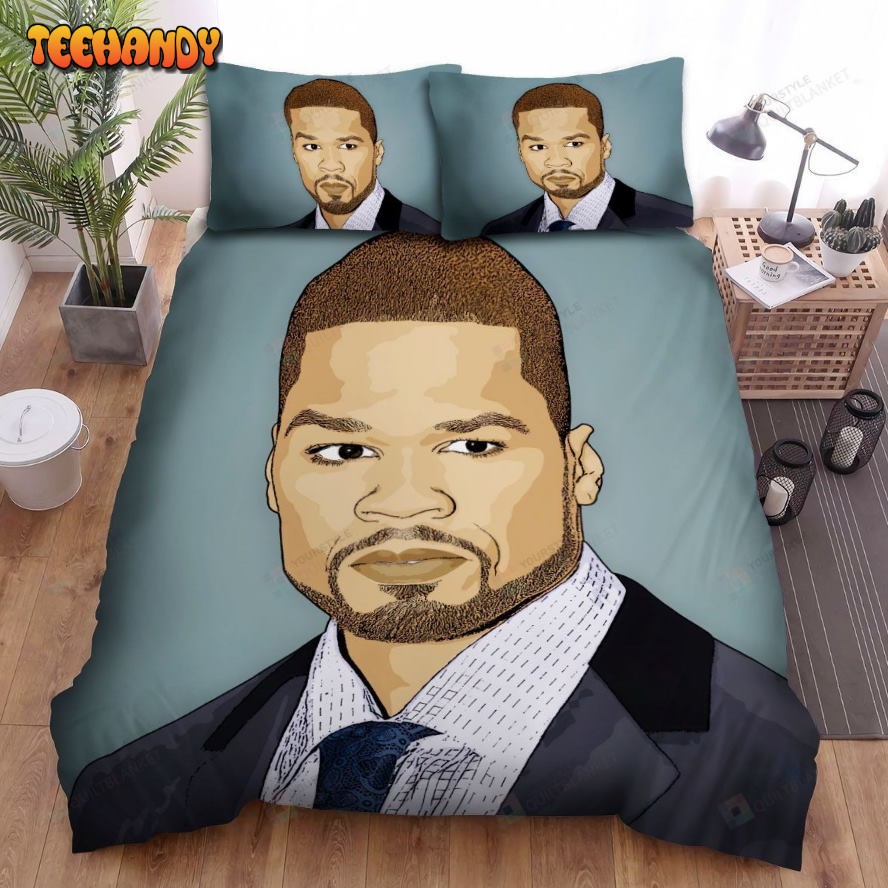 50 Cent Cartoon Style Bed Sheets Spread Duvet Cover Bedding Sets