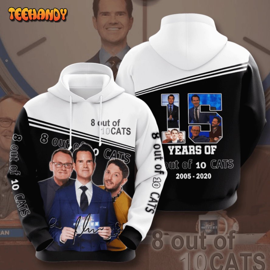 8 Out of 10 Cats Does Countdown 3D Hoodie