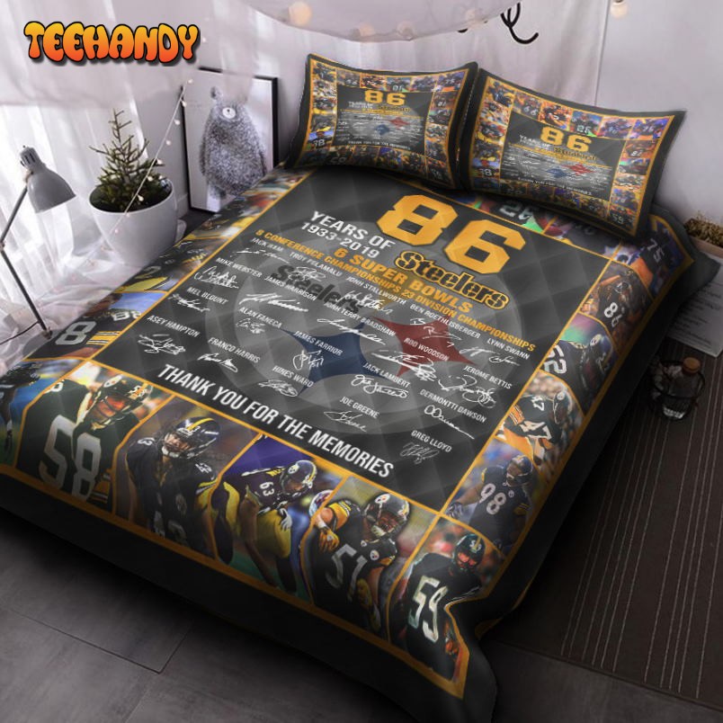 86th Pittsburgh Steelers Bedding Set