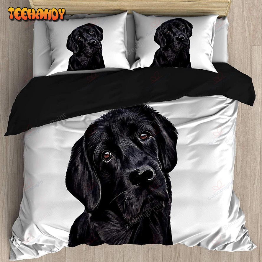 A Black Labrador Retriever Bedding Set