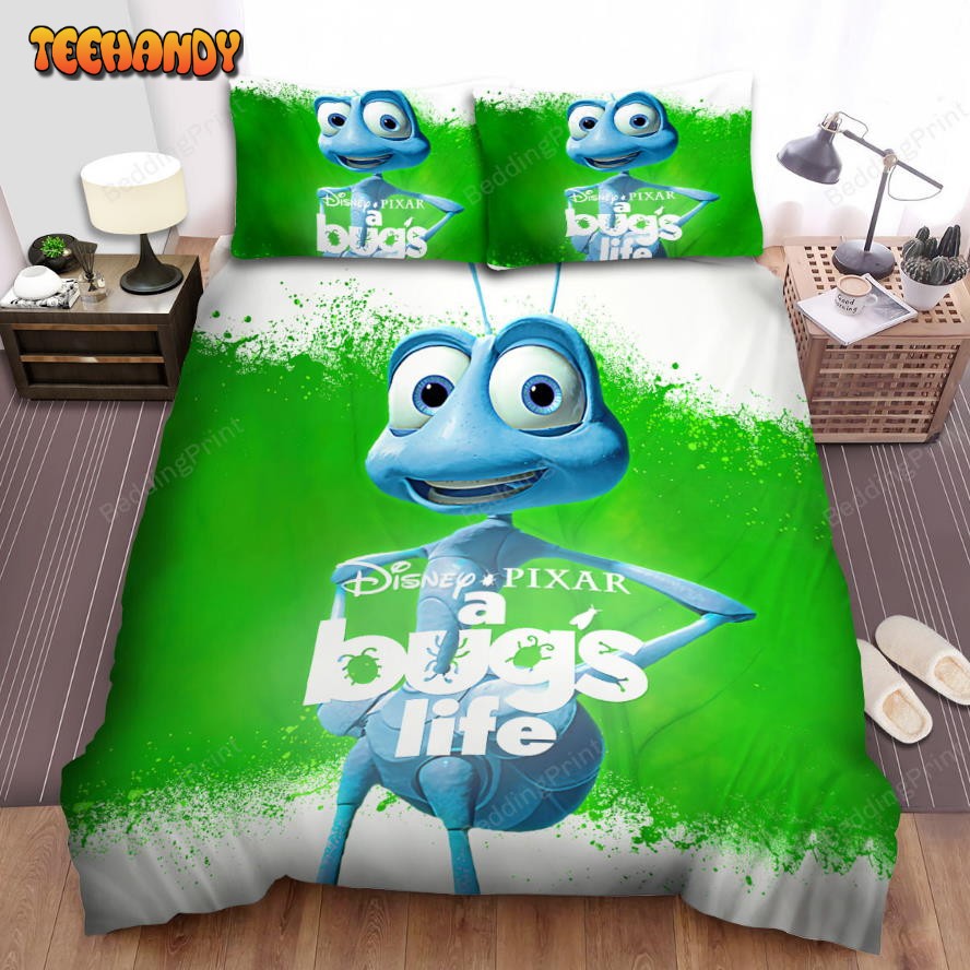 A Bug’s Life Movie Blue Ants Photo Bed Sheets Duvet Cover Bedding Sets