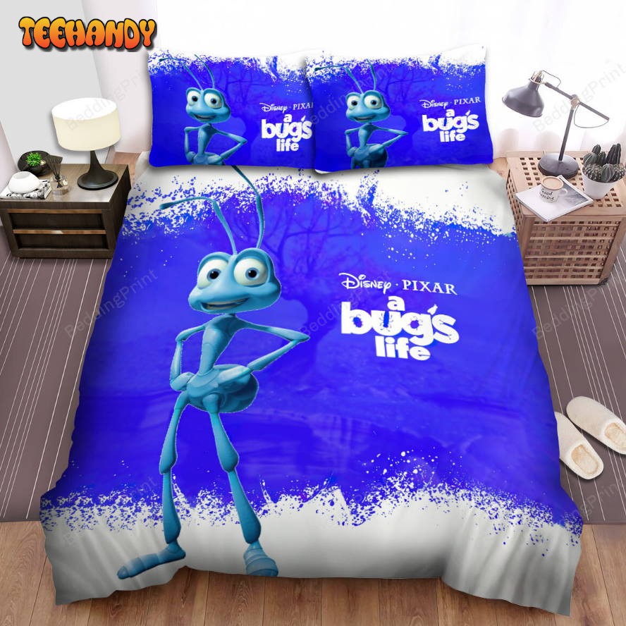 A Bug’s Life Movie Blue Background Poster Duvet Cover Bedding Sets