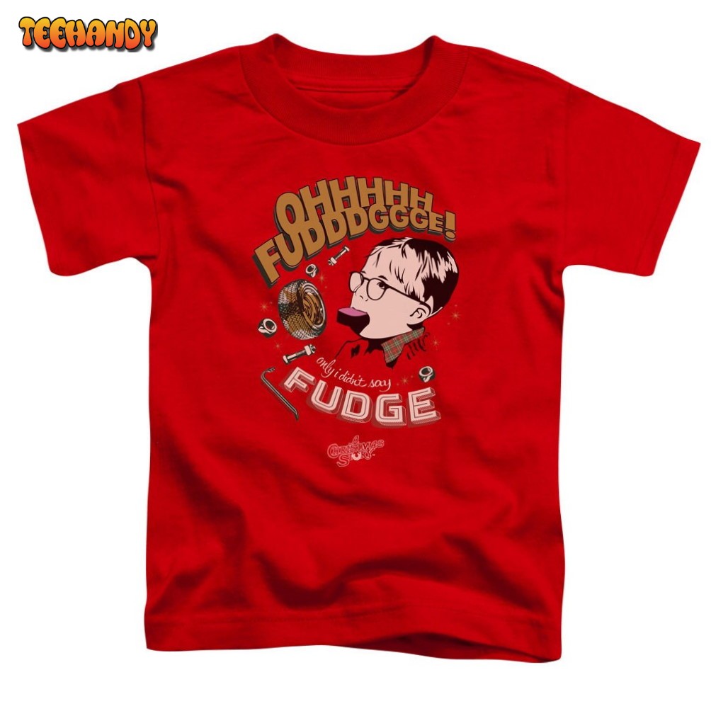 A Christmas Story Oh Fudge Youth Red Unisex T Shirt