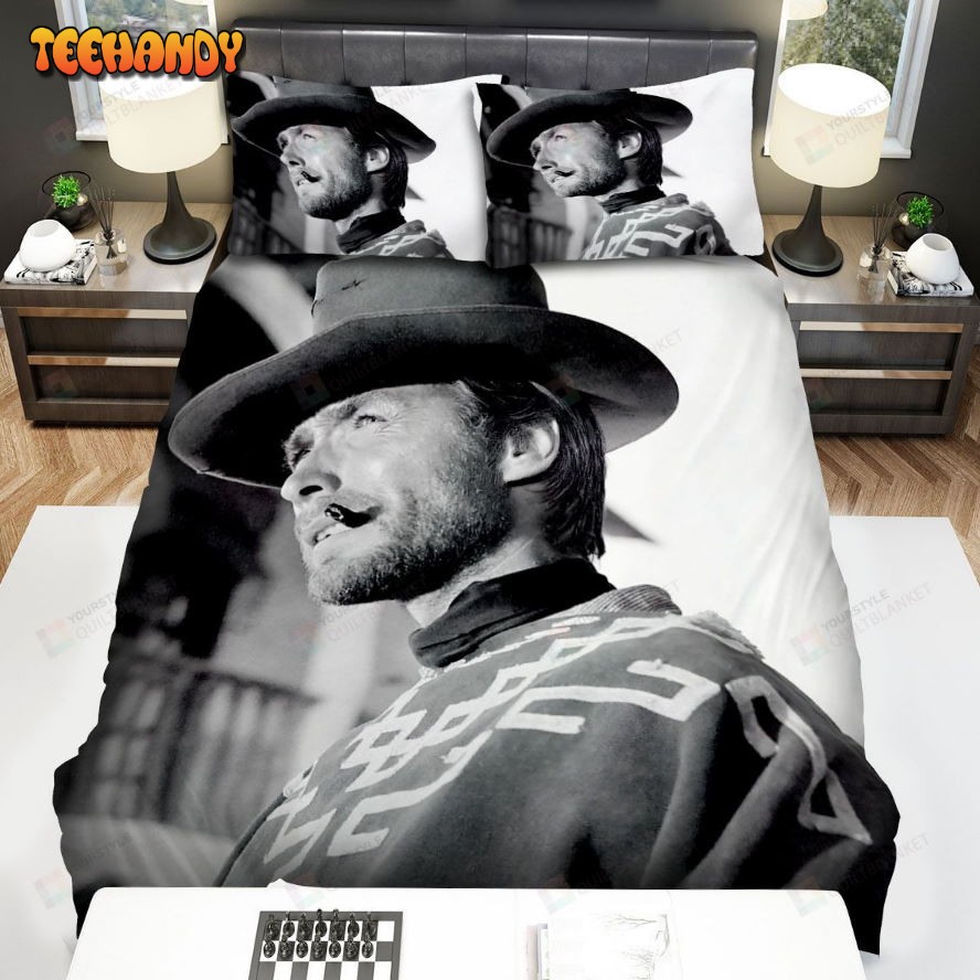 A Fistful Of Dollars (1964) Black And White Movie Poster Spread Bedding Sets