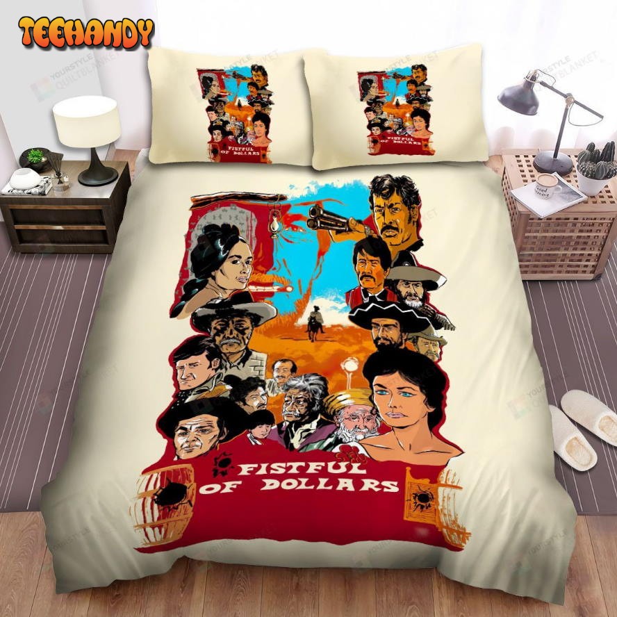 A Fistful Of Dollars (1964) Film’s Characters Movie Poster Comforter Bedding Sets