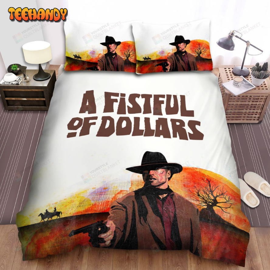 A Fistful Of Dollars (1964) In Desert Movie Poster Spread Comforter Bedding Sets