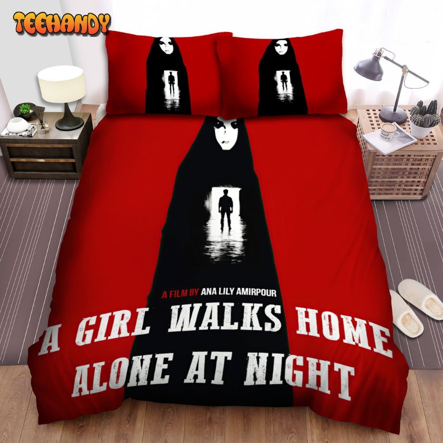 A Girl Walks Home Alone At Night A Film Ana Lily Amirpour Poster Bedding Sets