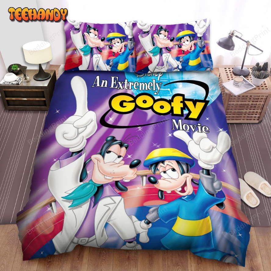 A Goofy Movie (1995) Stage Movie Poster Bed Sheets Duvet Cover Bedding Sets