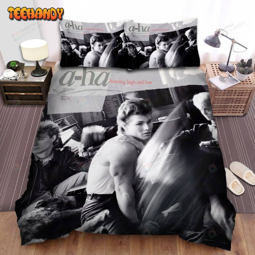 A-Ha Music Band Album Hunting High And Low Spread Comforter Bedding Sets