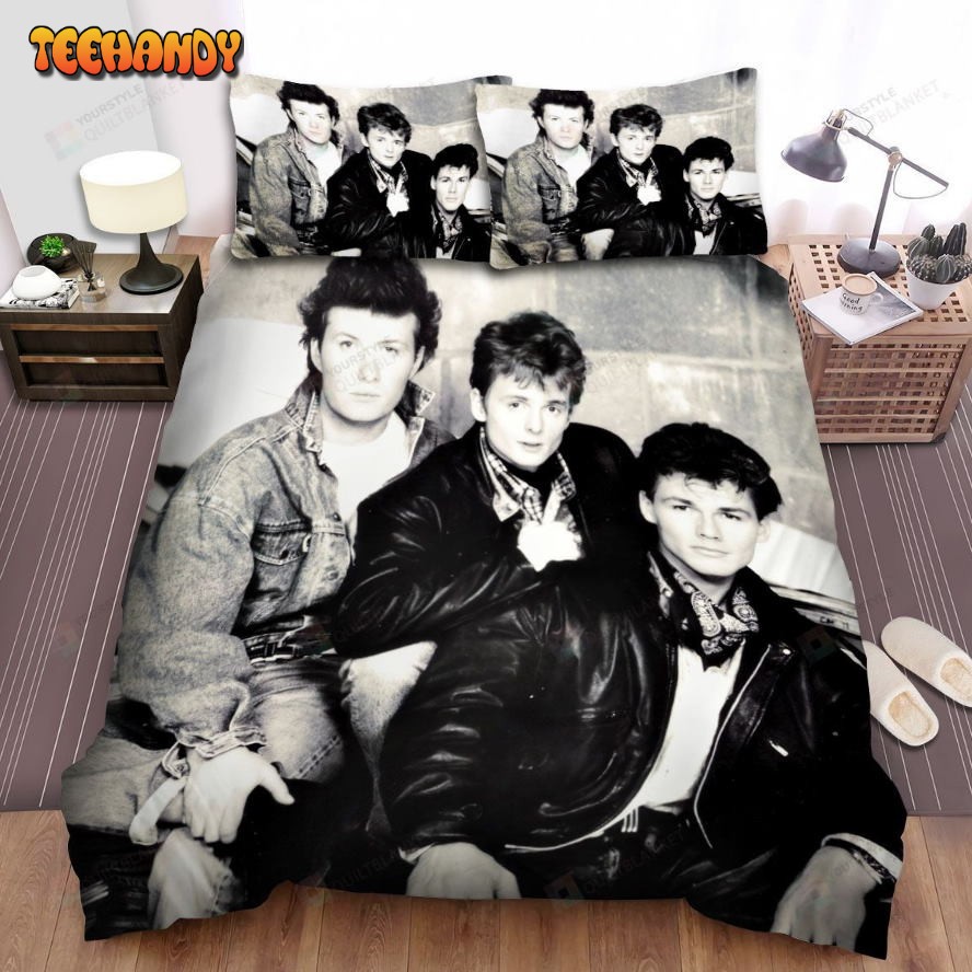 A-Ha Music Band Nostalgic Photo Spread Comforter Duvet Cover Bedding Sets