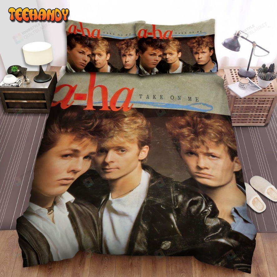 A-Ha Music Band Poster Hunting High And Low Spread Comforter Bedding Sets