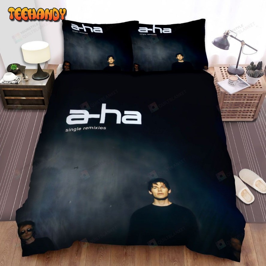 A-Ha Music Band Single Remixes Spread Comforter Duvet Cover Bedding Sets