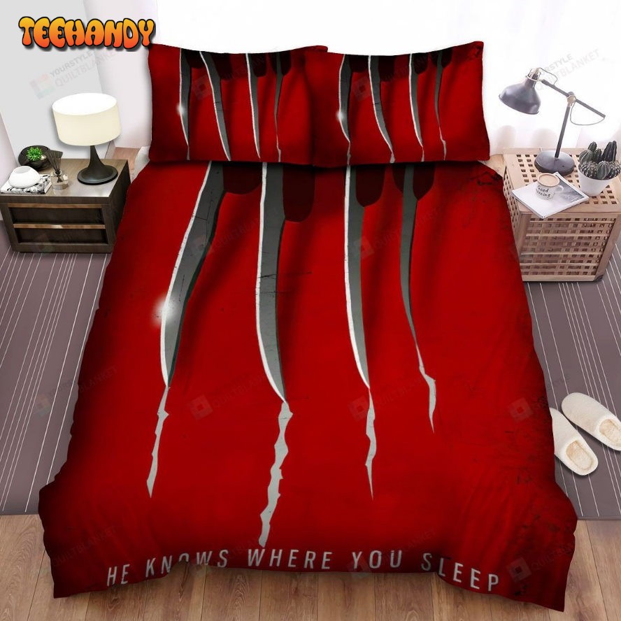 A Nightmare On Elm Street Movie Art Spread Comforter Bedding Sets Ver 24