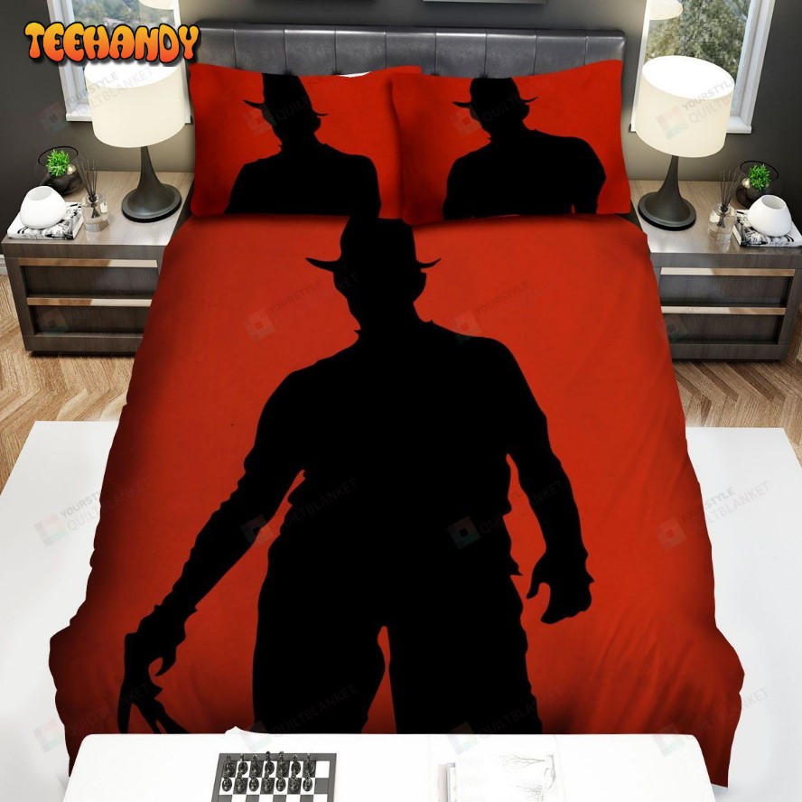 A Nightmare On Elm Street Movie Orange Photo Comforter Bedding Sets