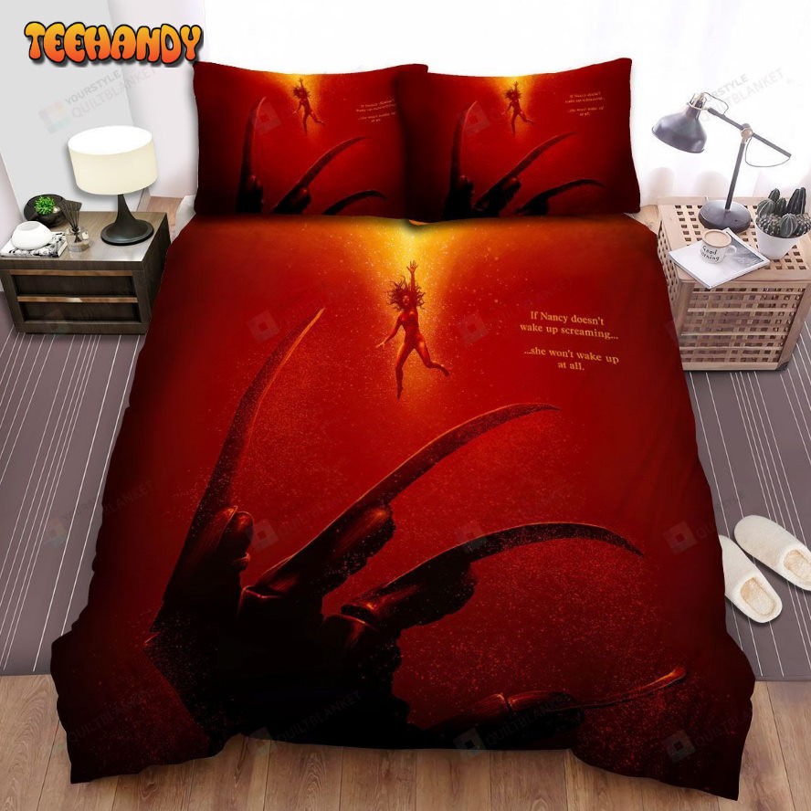 A Nightmare On Elm Street Movie Poster Spread Comforter Bedding Sets Ver 1