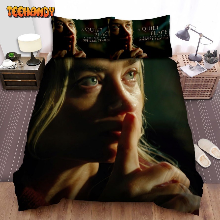 A Quiet Place (I) Evelyn Abbott Movie Poster Spread Comforter Bedding Sets Ver 1