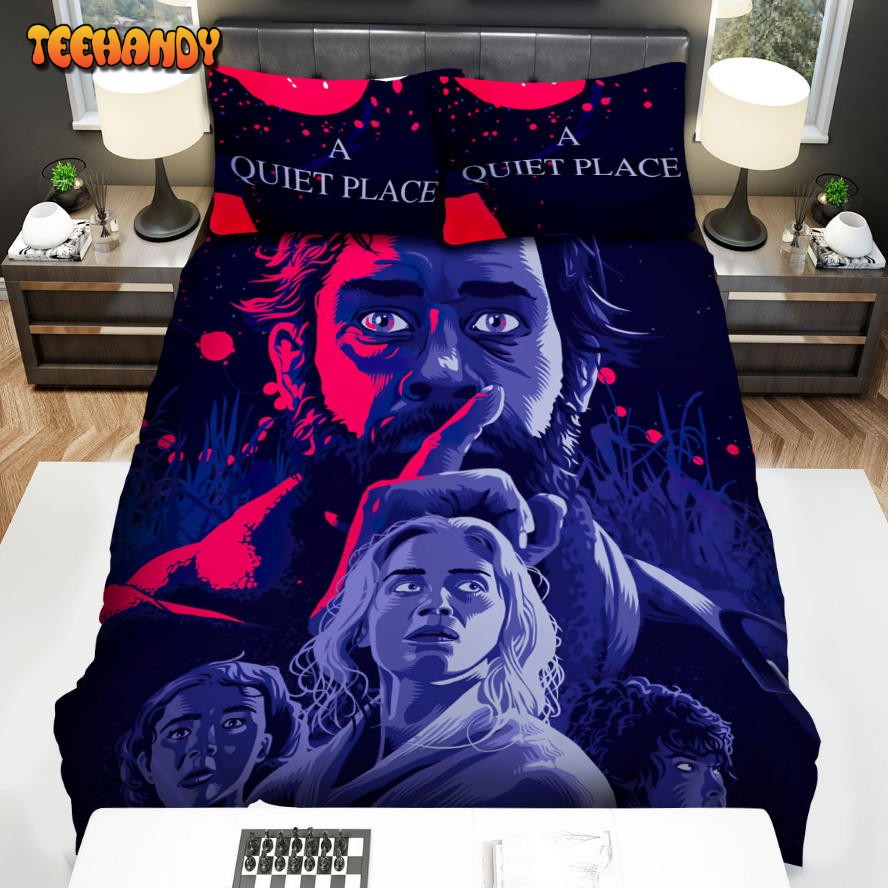 A Quiet Place (I) Movie Art Spread Comforter Duvet Cover Bedding Sets Ver 4