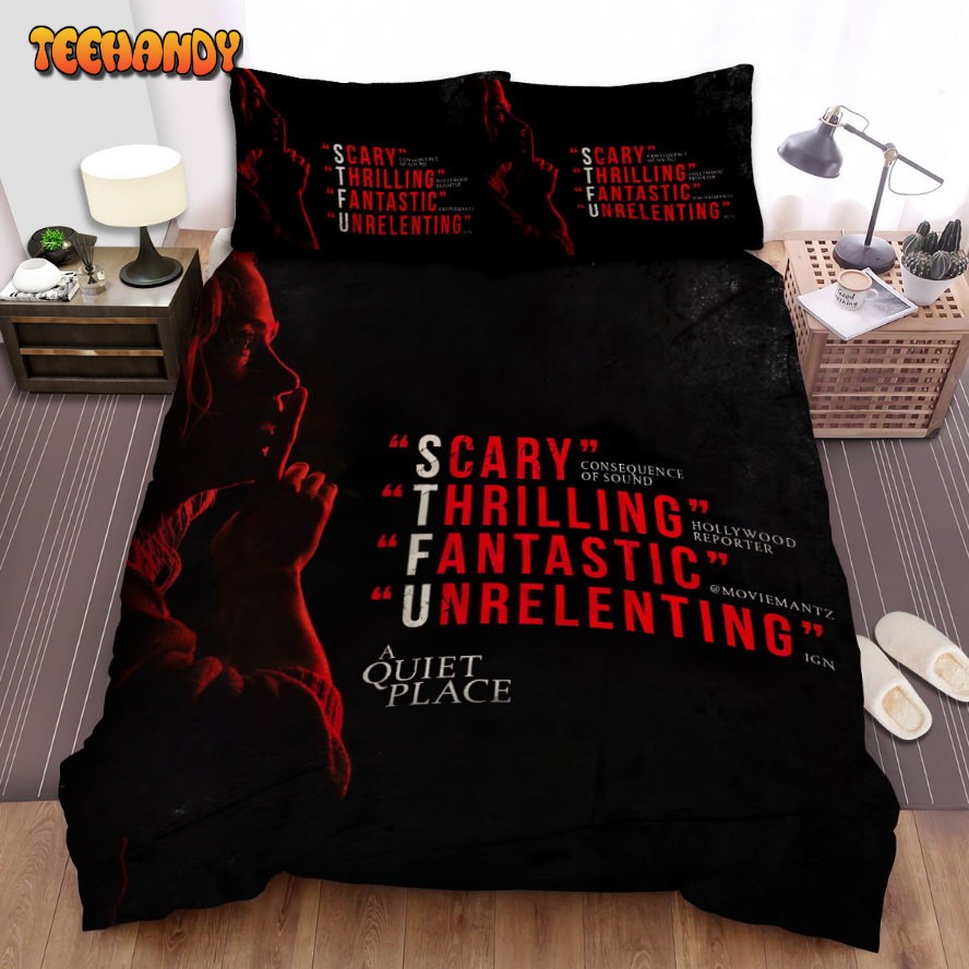 A Quiet Place (I) Movie Poster Comforter Duvet Cover Bedding Sets Ver 3