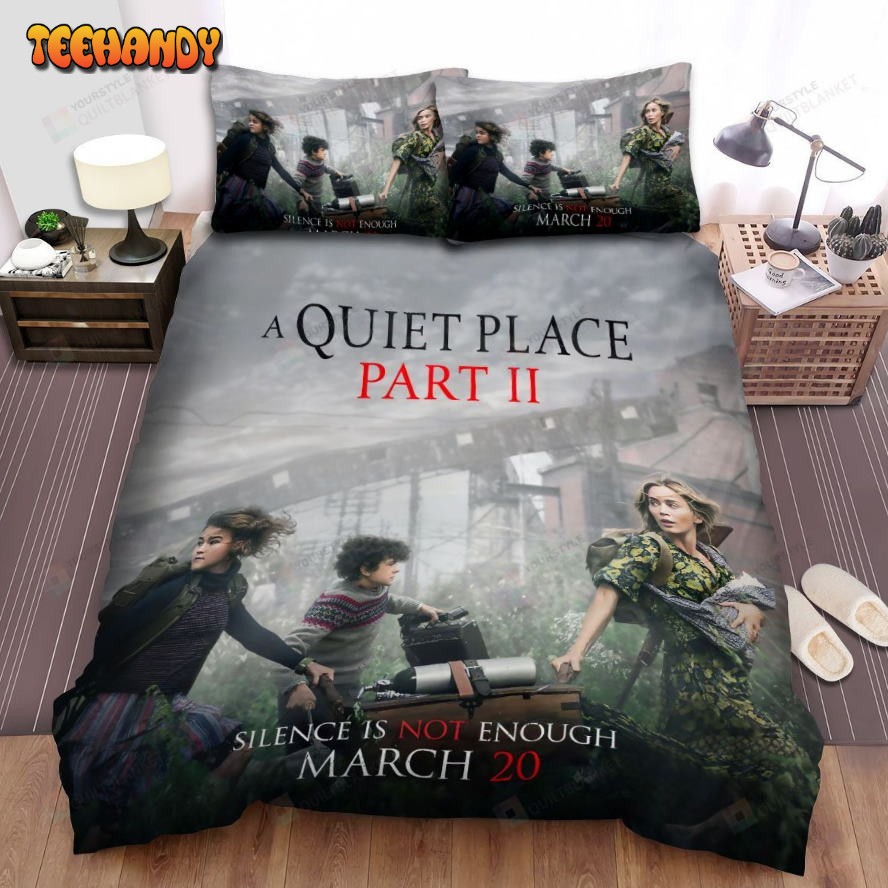 A Quiet Place Part Ii Movie Poster Spread Comforter Bedding Sets Ver 5