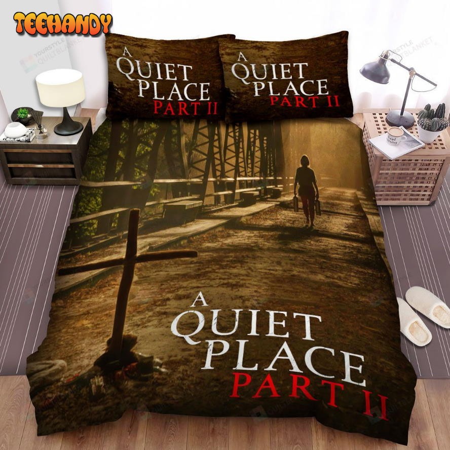 A Quiet Place Part Ii Movie Poster Spread Comforter Bedding Sets Ver 7