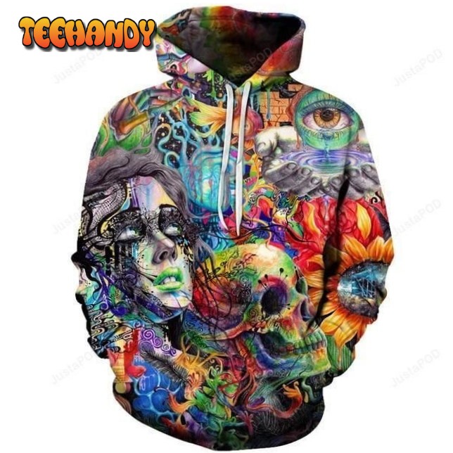 A2 Skull 3D Hoodie For Men Women All Over 3D Printed Hoodie