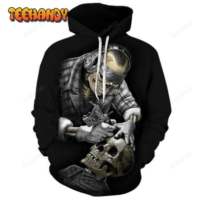 A7 Skull 3D Hoodie For Men Women All Over 3D Printed Hoodie