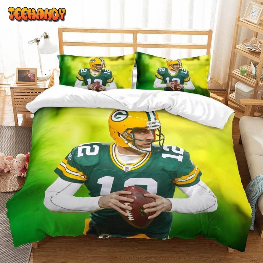 Aaron Rodgers Green Bay Packers Bedding Set